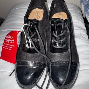 Black Women's Oxford Shoes